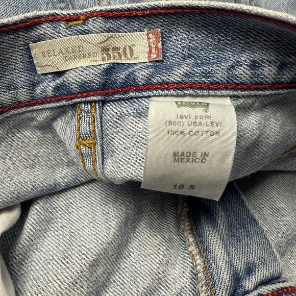 VTG Levis 550 Womens Jeans Relaxed Fit Tapered Leg Sz 10 S High Rise Classic - Picture 3 of 10